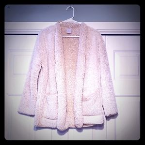 Sherpa open front cardigan